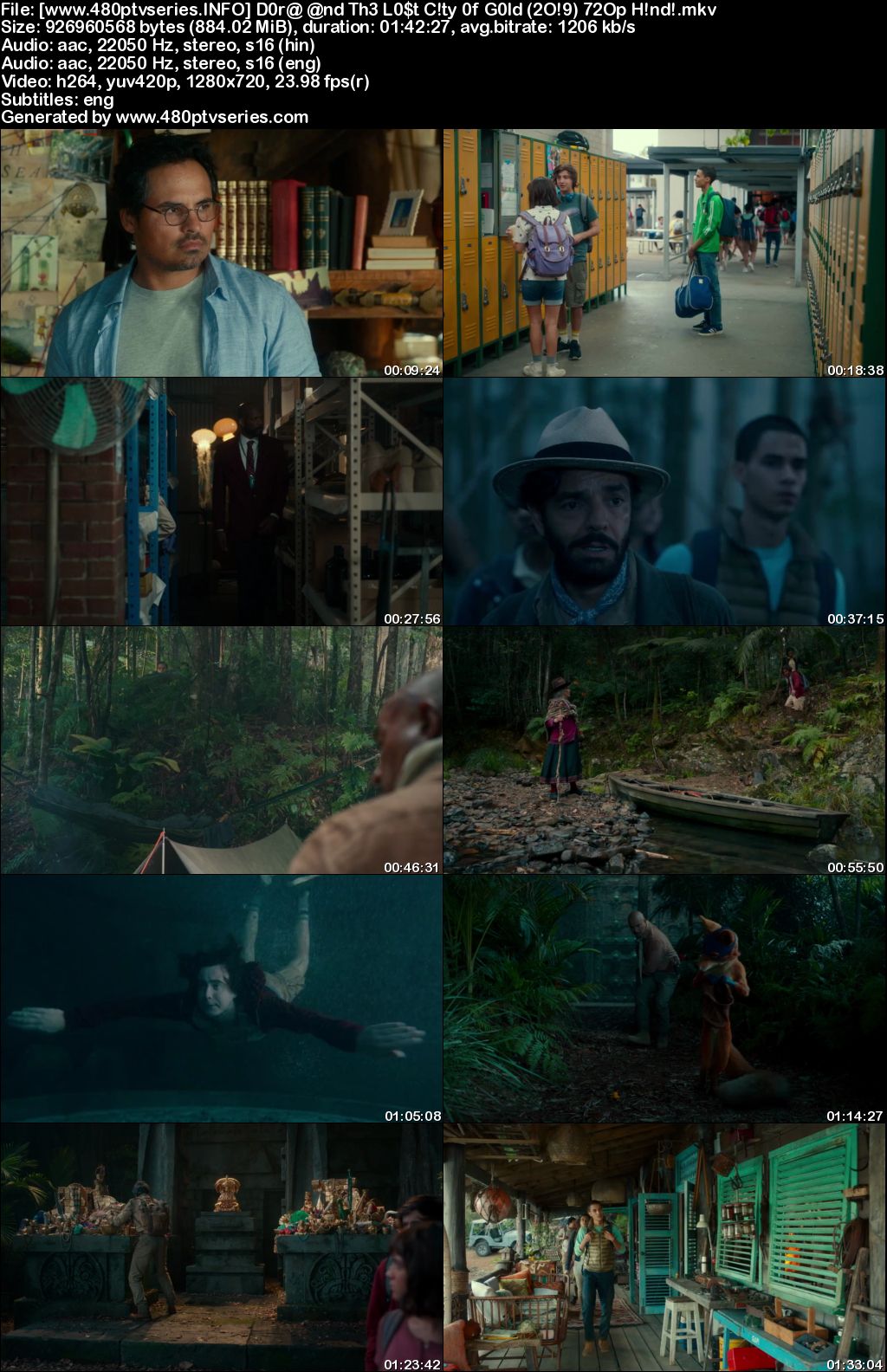 Dora and the Lost City of Gold 2019 850MB Full Hindi ORG Dual